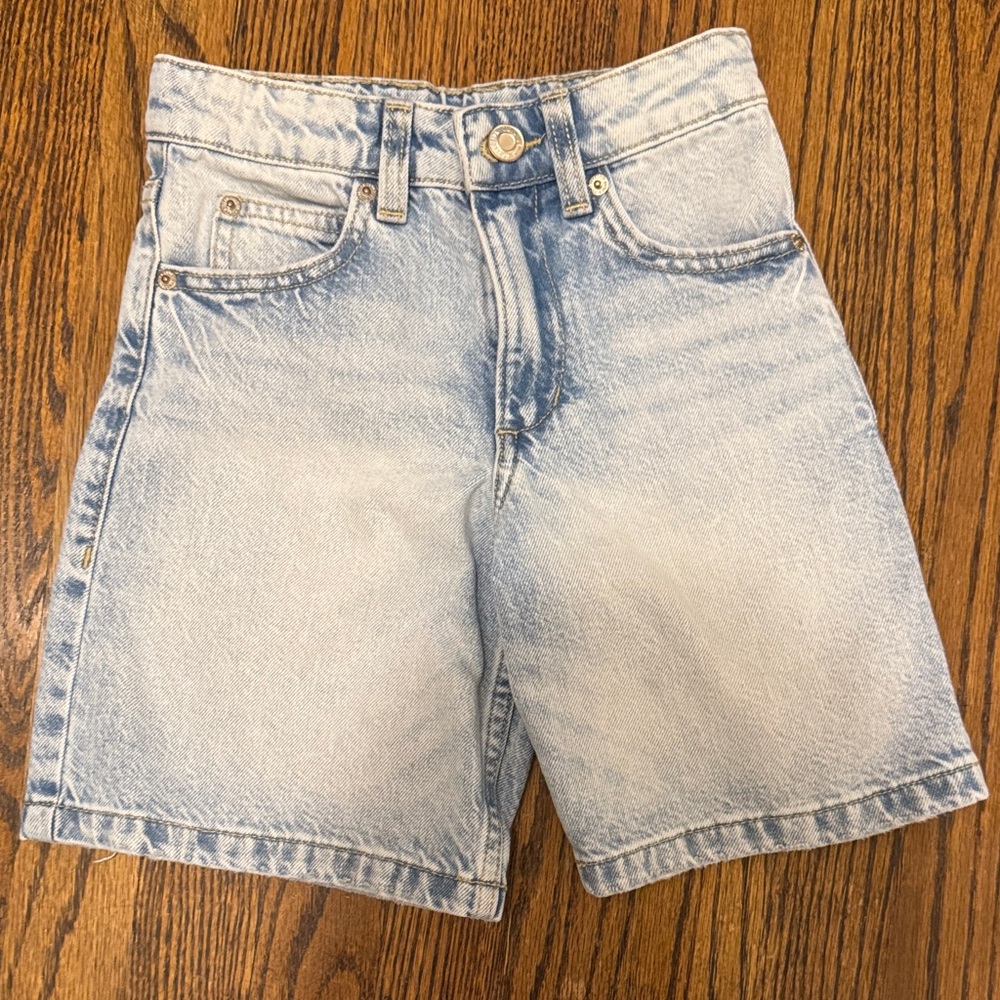 Zara Light Blue Denim Shorts